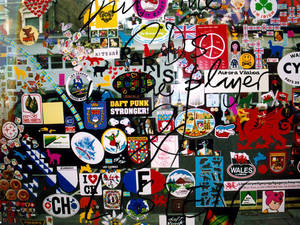 Brands Stickers Art Wall Wallpaper