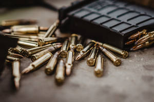 Brass-colored Bullets Wallpaper