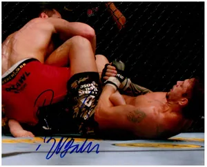 Brazilian Mma And Ufc Fighter Renato Sobral Signed Autograph Wallpaper
