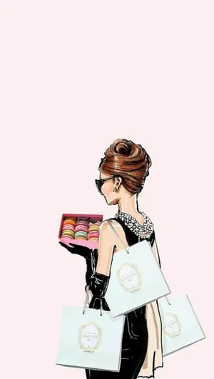 Breakfast At Tiffany's Artwork Wallpaper
