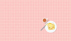 Breakfast Toast Cartoon Background Wallpaper