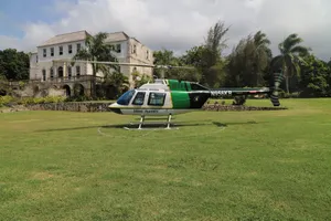 Breathtaking Aerial View Of Rose Hall Great House Wallpaper