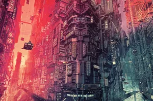 Breathtaking City Pixel Art Wallpaper