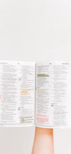 Breathtaking Hand Held Holy Bible Wallpaper