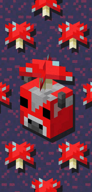 Breathtaking Mooshroom Art - A Mobile Minecraft Adventure Wallpaper