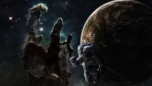 Breathtaking View Of Outer Space Wallpaper