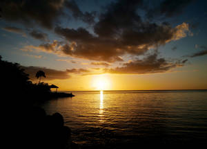 Breathtaking View Of Sugar Beach In Saint Lucia Wallpaper