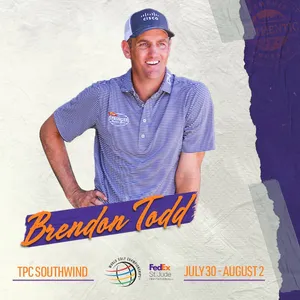 Brendon Todd In Action: A Skilled Golf Swing Wallpaper