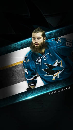 Brent Burns Canadian Ice Hockey Player Wallpaper