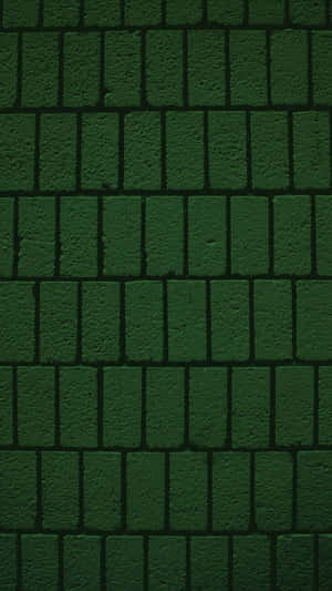 Brick Wall Dark Green Iphone Wallpaper