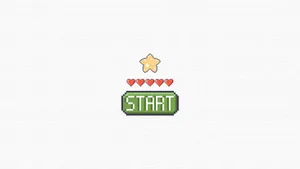 Bright And Vibrant Minimal Pixel Art Wallpaper