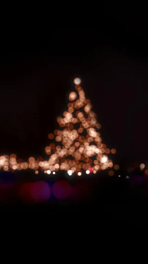 Bright Christmas Lights Adorn The Night Wallpaper