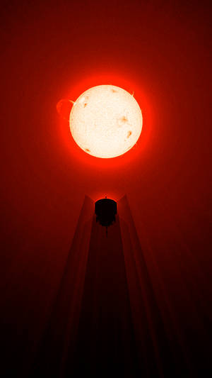 Bright Glowing Sun Amazing Phone Wallpaper