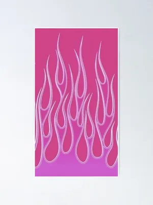 Bright Pink Flames Dancing Against The Night Sky Wallpaper