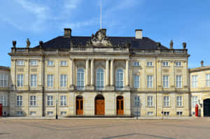 Bright Sky In Amalienborg Palace Wallpaper