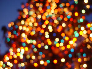 Brighten Up The Holiday Season With Colorful Led Christmas Lights Wallpaper