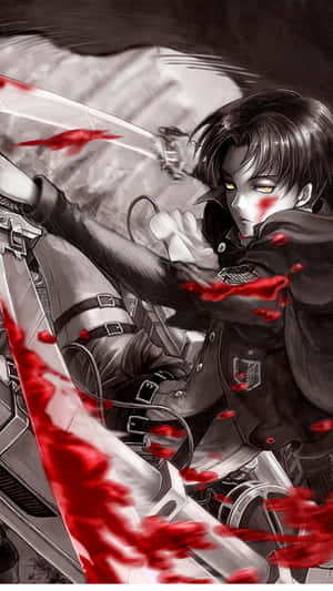 Brighten Up Your Day With The New Iphone 11 In A Beautiful Red Anime Design. Wallpaper