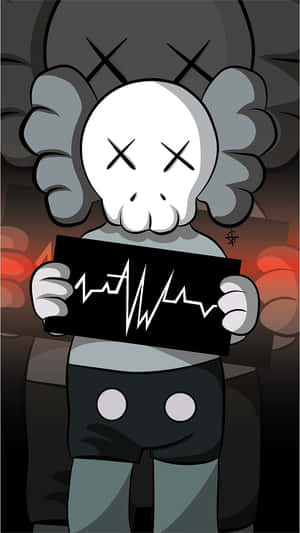 Brighten Up Your Walls With This Colorful Cool Kaws Artwork Wallpaper