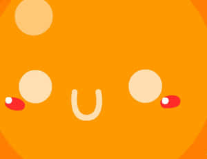 'brighten Your Day With This Playful Cute Orange' Wallpaper