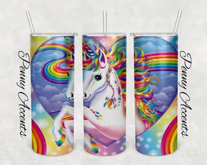 Brightly Colored Lisa Frank Unicorn Wallpaper