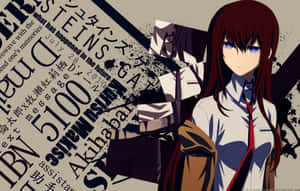 Brilliant Scientist Kurisu Makise Deep In Thought At The Lab Wallpaper