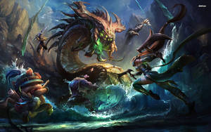 Bring The Action Of League Of Legends With This Stunning 3d Game. Wallpaper