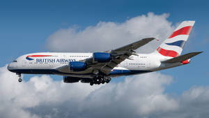 British Airways Airbus On A Flight Wallpaper