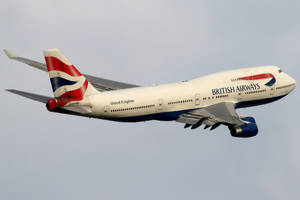 British Airways Boeing 747 400 In Flight Wallpaper