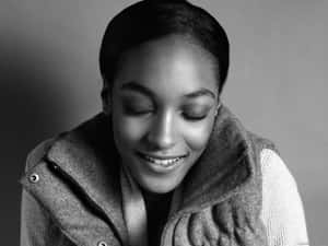 British Supermodel Jourdan Dunn Poses During A Photo-shoot. Wallpaper