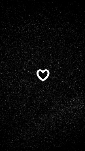 Broken Heart Aesthetics White Wallpaper