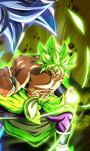 Broly Iphone With Ki Blast Wallpaper