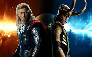 Brothers United - Thor And Loki Wallpaper