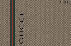 Brown Diamante Gucci Pattern Wallpaper