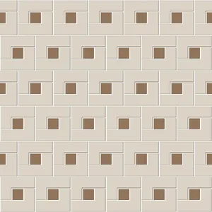 Brown Floor Tiles With L Shape Blocks Wallpaper