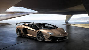 Brown Lamborghini Aventador Svj Wallpaper