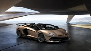 Brown Lamborghini Aventador Svj Wallpaper