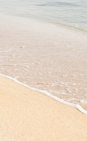 Brown Sand Near Body Of Water During Daytime Wallpaper