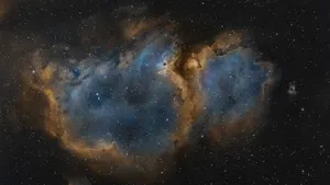 Brown Space Nebula Wallpaper