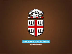Brown University Logo And Hashtags Wallpaper