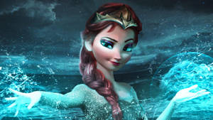 Brunette Elsa Wallpaper