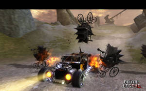 Brutal Legend Eddie Car Crash Wallpaper