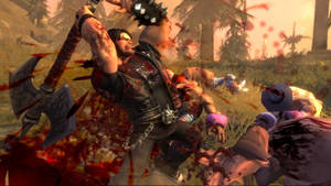 Brutal Legend Eddie Fighting Minions Wallpaper