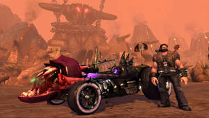 Brutal Legend Eddie With Chariot Car Wallpaper