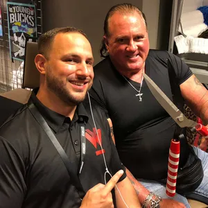 Brutus Beefcake With A Fan Wallpaper