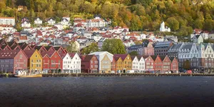 Bryggen Historic Haneseatic Wharf Bergen Wallpaper