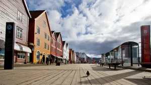 Bryggen Historic Waterfront Bergen Norway Wallpaper