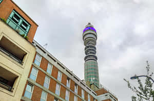 Bt Tower Beneath The Cloudy Sky Wallpaper