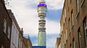Bt Tower Between Buildings Desktop Wallpaper