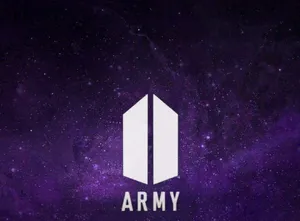 Bts Army Logo Purple Space Wallpaper