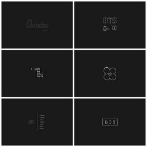 Bts Black Minimalist Wallpaper